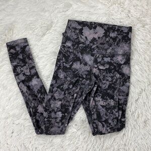 Lululemon Align Pant II 28" Floral Illusion Ice Grey Multi